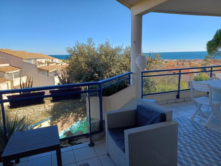 Plain-Pied, Terrasse, Piscine, Pleine Vue Mer, Plage A 6' A Pied, Parking, Wifi Fleury  Buitenkant foto