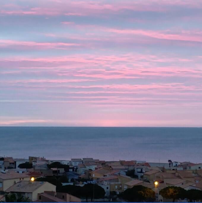 Plain-Pied, Terrasse, Piscine, Pleine Vue Mer, Plage A 6' A Pied, Parking, Wifi Fleury  Buitenkant foto