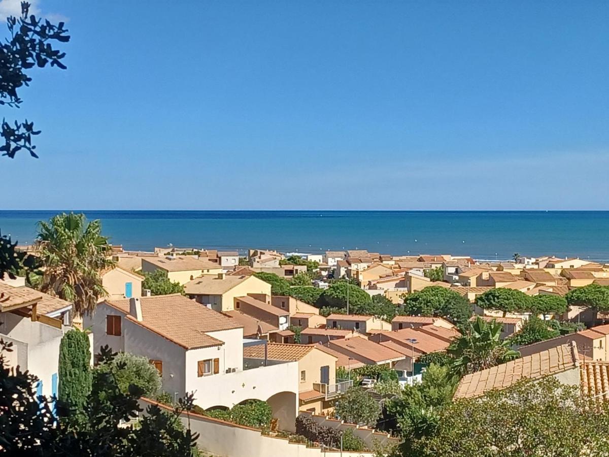 Plain-Pied, Terrasse, Piscine, Pleine Vue Mer, Plage A 6' A Pied, Parking, Wifi Fleury  Buitenkant foto